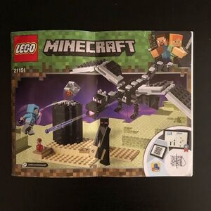 Lego Minecraft 21151 The End Battle Manual ONLY